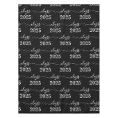 Nappe Classe de 2025 Elégant noir et blanc (Devant)