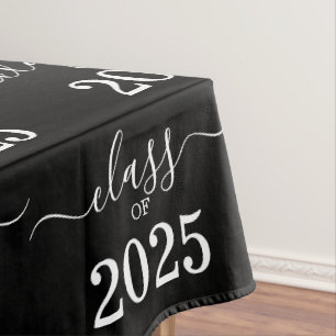 Nappe Classe de 2025 Elégant noir et blanc