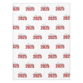 Nappe Classe Parties scintillant rouge de 2025 (Devant)