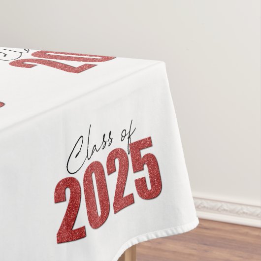 Nappe Classe Parties scintillant rouge de 2025 (In Situ)