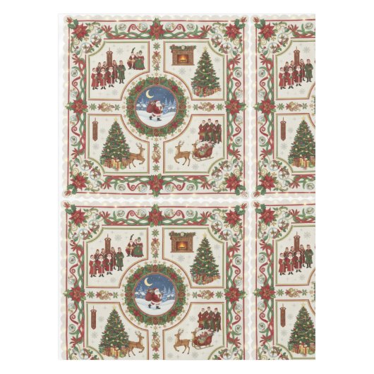 Nappe Classic Christmas Holiday Quilt Pattern (Devant)