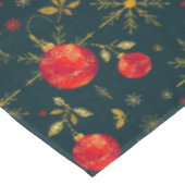 Nappe Classic Dark Red & Gold Christmas Tablecloth (Angle)