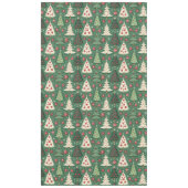 Nappe Classic Green Christmas Tree Pattern Holiday (Devant)