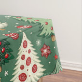 Nappe Classic Green Christmas Tree Pattern Holiday (In Situ)