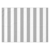 Nappe Classic gris et blanc rayures vintages (Devant (Horizontal))