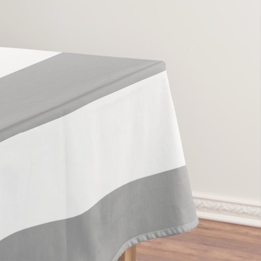 Nappe Classic gris et blanc rayures vintages (In Situ)