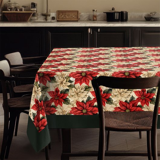 Nappe Classic Holiday Tablecloth Rustic Floral Design