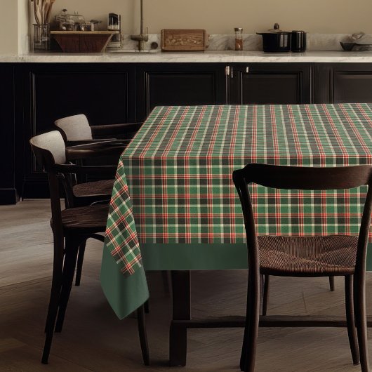 Nappe Classic Red Green Tartan Festive Rassemblement de 