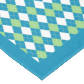 Nappe Classic Retro Blue Lime Green Jacquard Diamond (Angle)