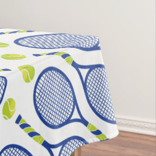 Nappe 💙 classique 🎾 bleu, vert, blanc 🎾 motif