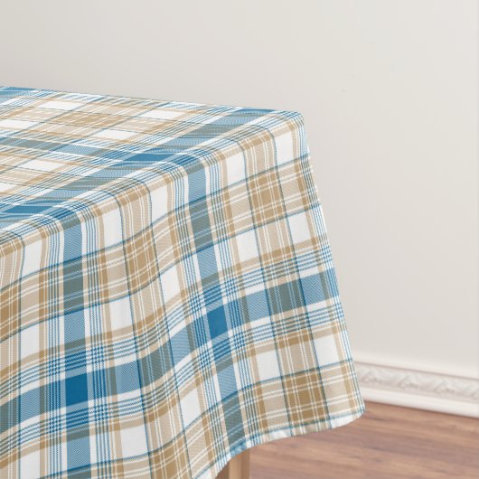 Nappe Classique carreaux beige et bleu (In Situ)