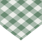 Nappe Classique Gingham à carreaux vert forêt (Angle)