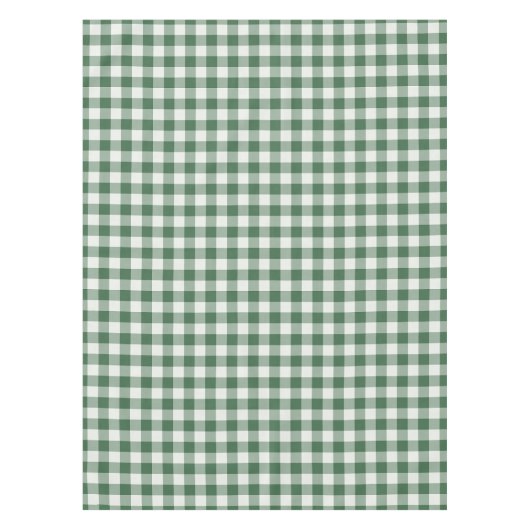 Nappe Classique Gingham à carreaux vert forêt (Devant)