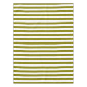 Nappe Classique Moderne Olive Vert et Blancs (Devant)