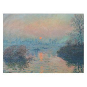 Nappe Claude Monet - Coucher de soleil sur la Seine à La