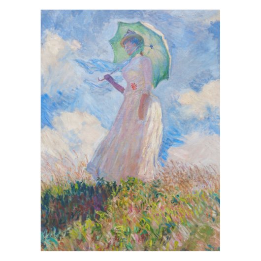 Nappe Claude Monet - Femme avec Parasol face à gauche (Devant)