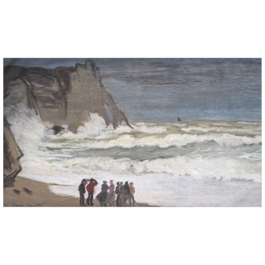Nappe Claude Monet - Mer Noire à Etretat (Devant (Horizontal))