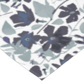 Nappe Clematis Fleurs Bleu Gris Motif Accueil Décor (Angle)