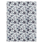 Nappe Clematis Fleurs Bleu Gris Motif Accueil Décor (Devant)