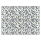 Nappe Clematis Vert Aquarelle Bleue Fleurs (Devant (Horizontal))