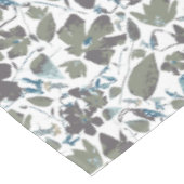 Nappe Clematis Vert Aquarelle Bleue Fleurs (Angle)