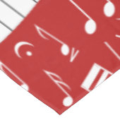 Nappe Clés de piano de courbe et notes musicales (Angle)