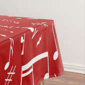 Nappe Clés de piano de courbe et notes musicales (In Situ)