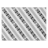 Nappe Clés et marguerites grecques noir et blanc (Devant (Horizontal))