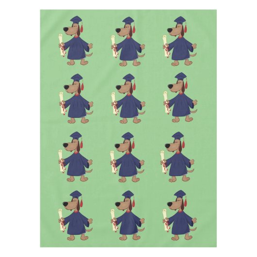 Nappe Clipart de graduation de chien (Devant)