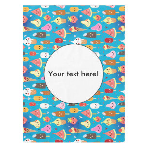 Nappe Clipart mignon de caractères de nourriture