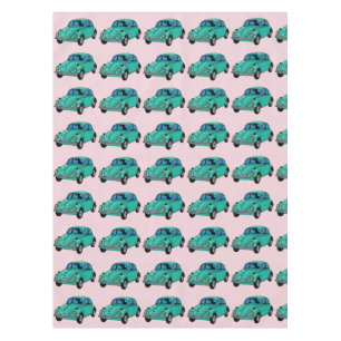 Nappe Cloche de table de voiture bleue