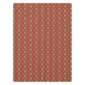 Nappe Cloches traditionnelles à sonnettes rouges et vert (Devant)