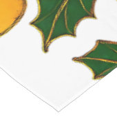 Nappe Cloisonne Art Christmas Lights and Holly (Angle)