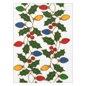Nappe Cloisonne Art Christmas Lights and Holly (Devant)