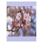 Nappe Cluster de fleurs de cerisier avec un rose et un b (Devant)
