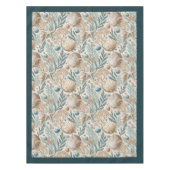 Nappe Coastal Seashells étoiles de mer vert pastel ivoir (Devant)