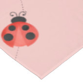 Nappe Coccinelles rose à l'aquarelle (Angle)