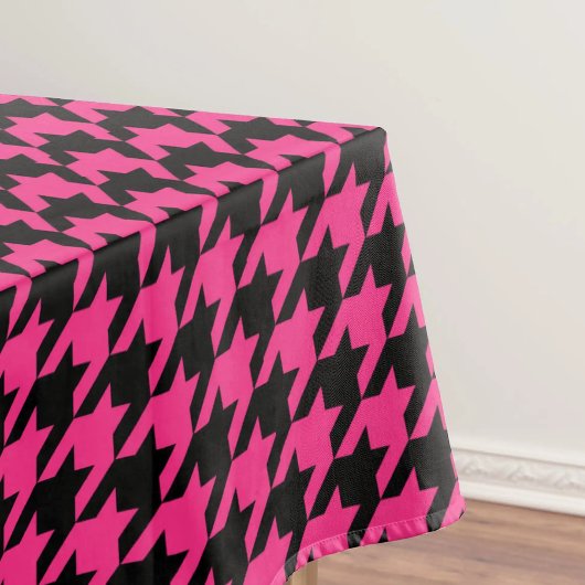 Nappe Coche de pied de chemise rose noir