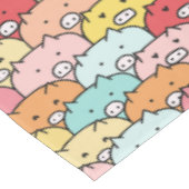 Nappe Cochons Colorés Motif Drôle Et Mignon (Angle)