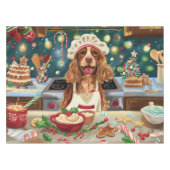 Nappe Cocker Spaniel Gîtes : Noël Festif (Devant (Horizontal))
