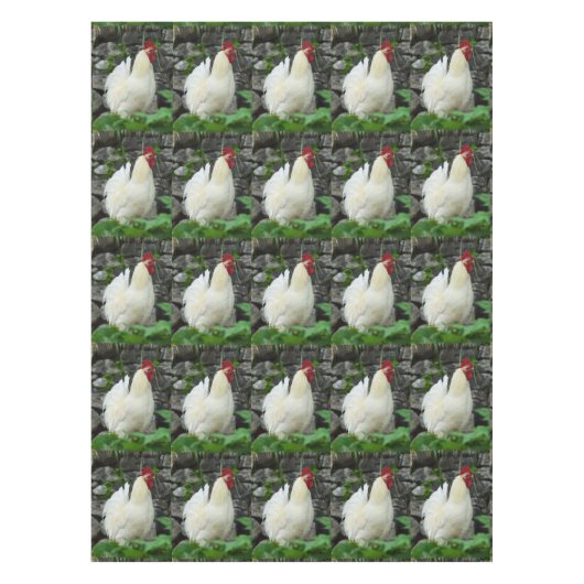 Nappe Cockerels blancs (Devant)
