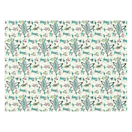 Nappe Cocktails rétro atomiques (Devant (Horizontal))
