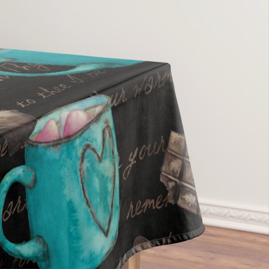 Nappe Cocoa marshmallows chocolat chaud bonbons hiver (In Situ)