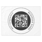 Nappe Code QR avec nom d'entreprise modifiable (Devant (Horizontal))
