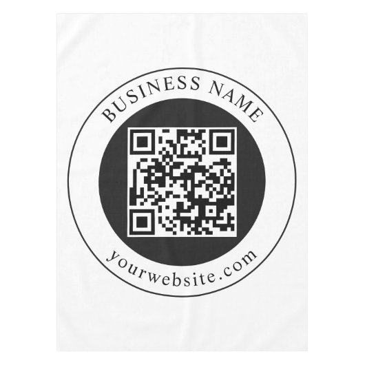 Nappe Code QR avec nom d'entreprise modifiable (Devant)