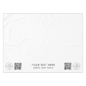 Nappe Code QR Logo Entreprise Magasin Éphémère Promotion (Devant (Horizontal))