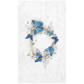 Nappe Coeur bijoux avec papillons Morpho (Devant)