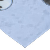 Nappe Coeur bleu de Vache Holstein et de veau mignon (Angle)