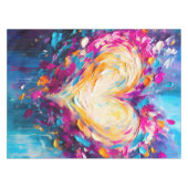 Nappe Cœur d'amour moderne abstrait coloré (Devant (Horizontal))