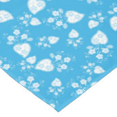 Nappe Coeur de fleur bleu avec fleurs motif (Angle)